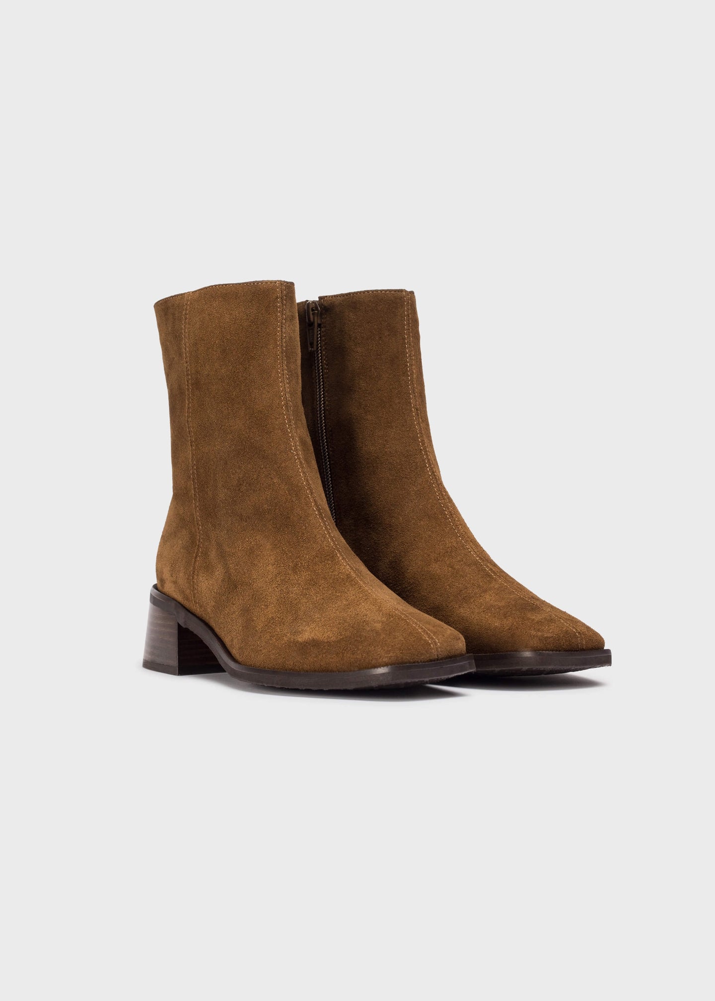 Wonders - Square Toe Suede Ankle Boot