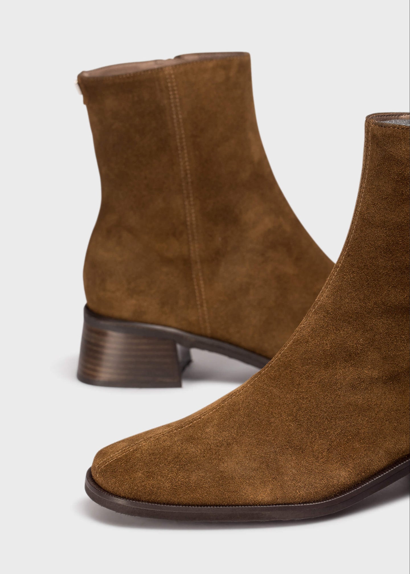 Wonders - Square Toe Suede Ankle Boot