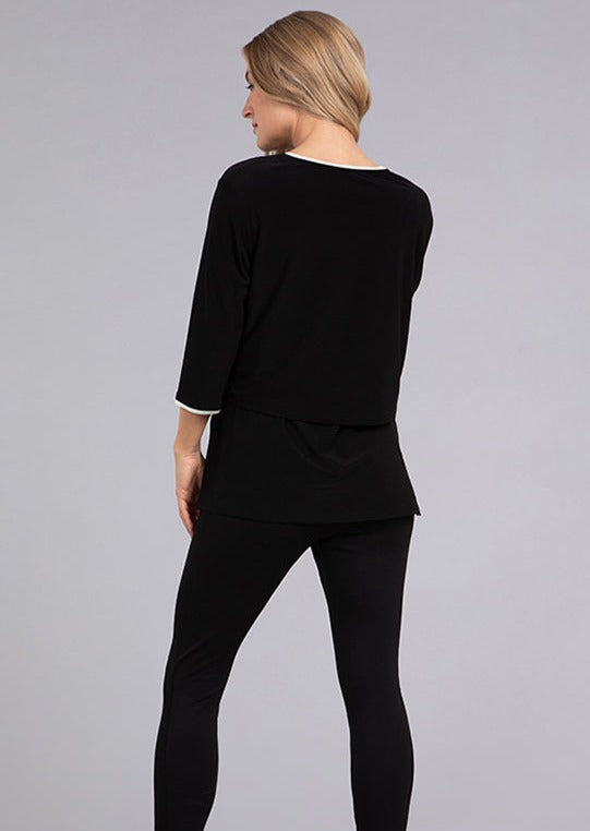 Sympli - Tipped Go To Cropped Tee