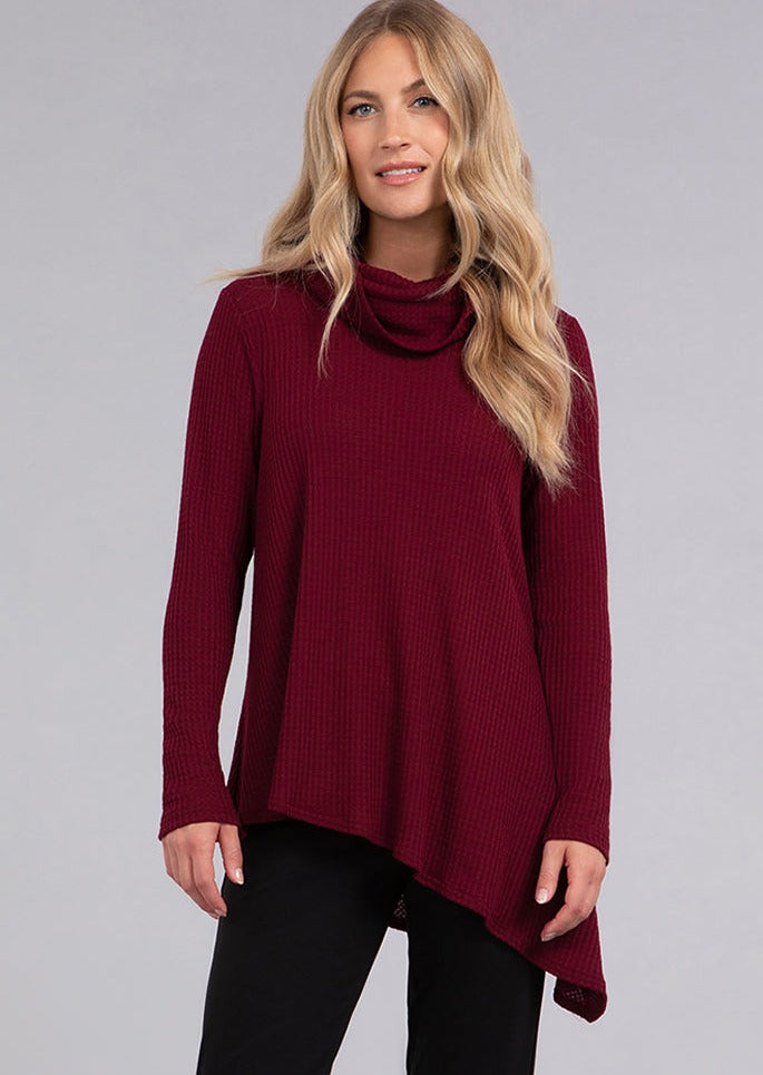 Sympli - Angled Cowl Neck Sweater