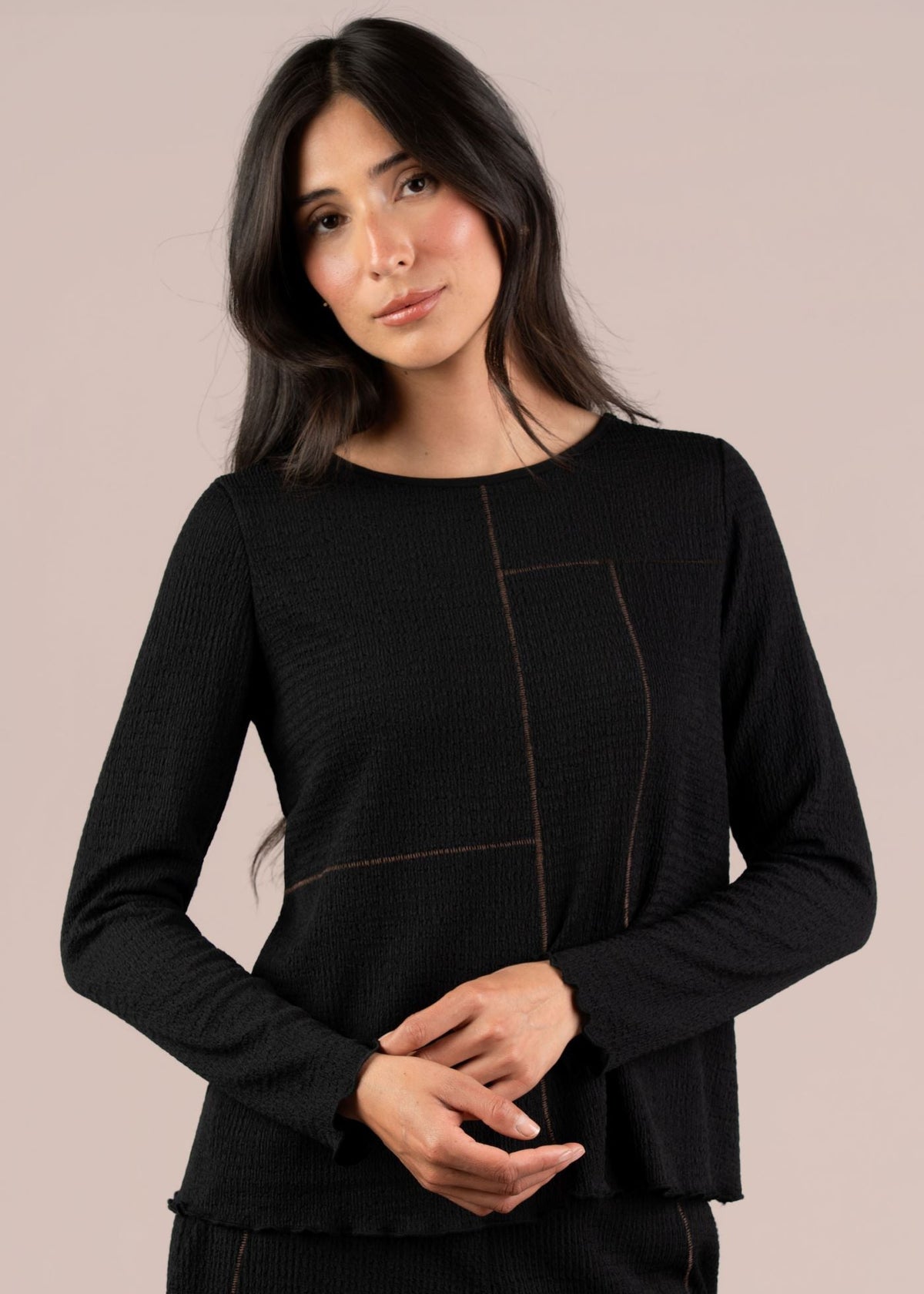 Sympli - Pop Collage Crossline Top
