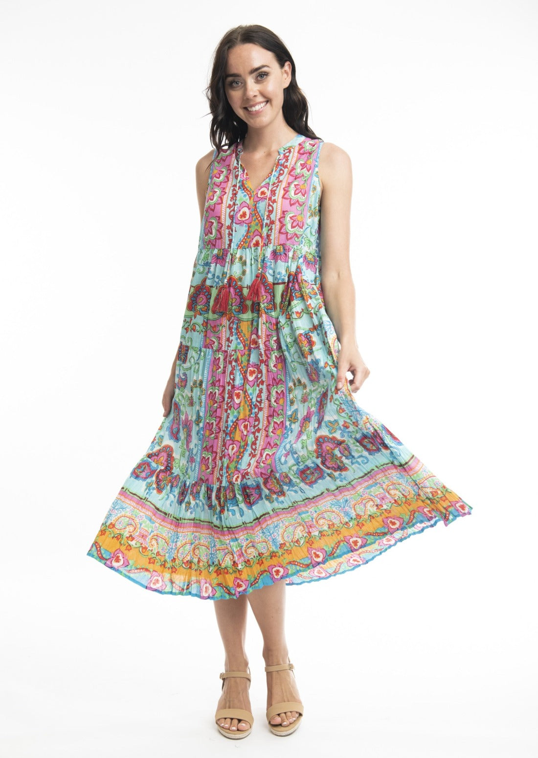 Orientique - Varosha Sleeveless Layered Dress