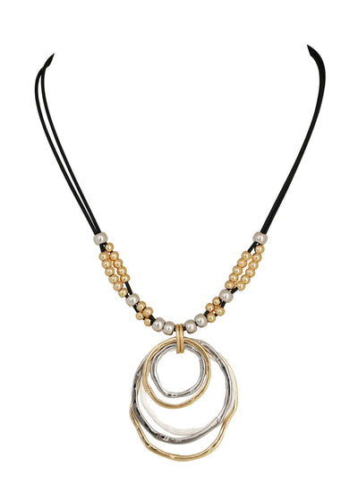 Merx - Multi Circle Pendant Necklace