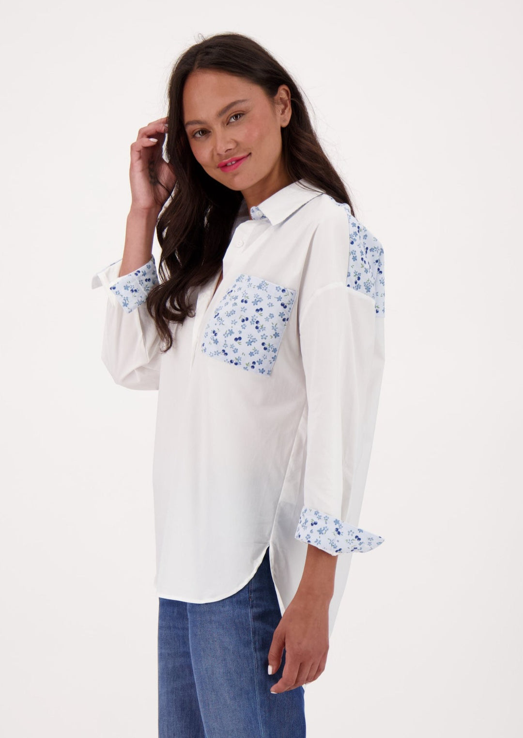 Gabby Isabella - Patch Pocket Button Up Blouse