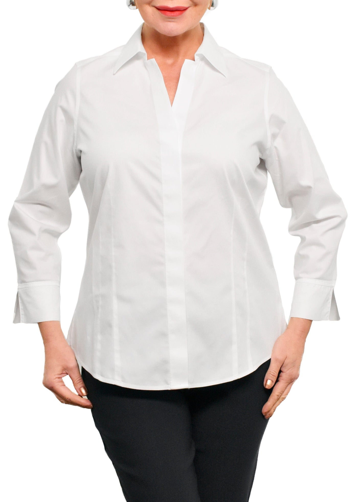 BLOUSE TAYLOR MANCHES 3/4 - FOXCROFT