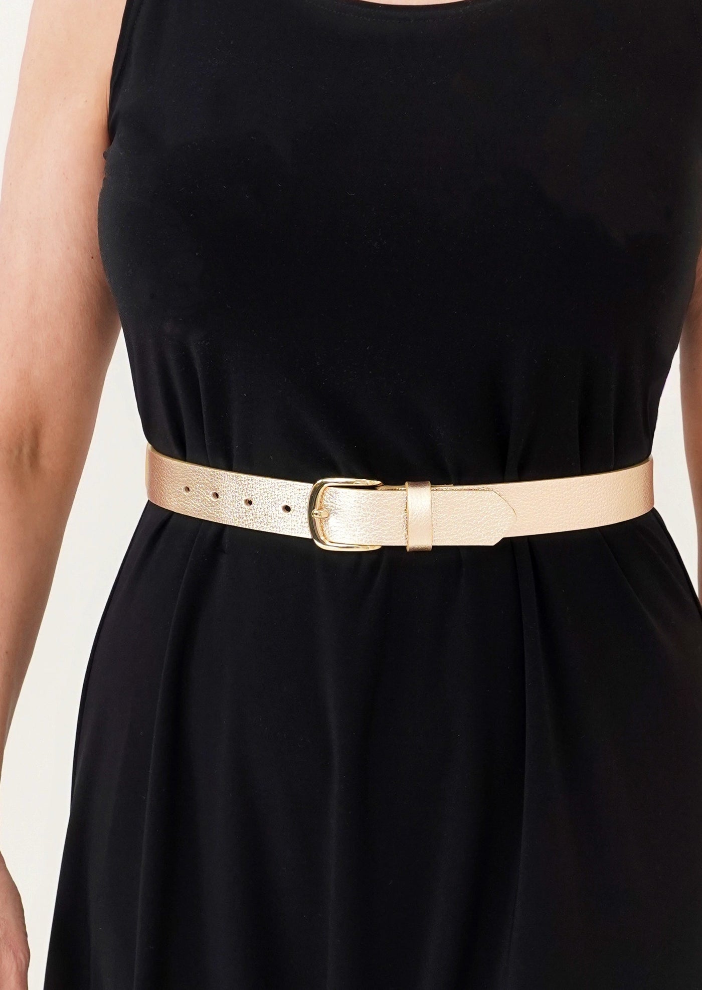 Landes - Metallic Color Leather Belt