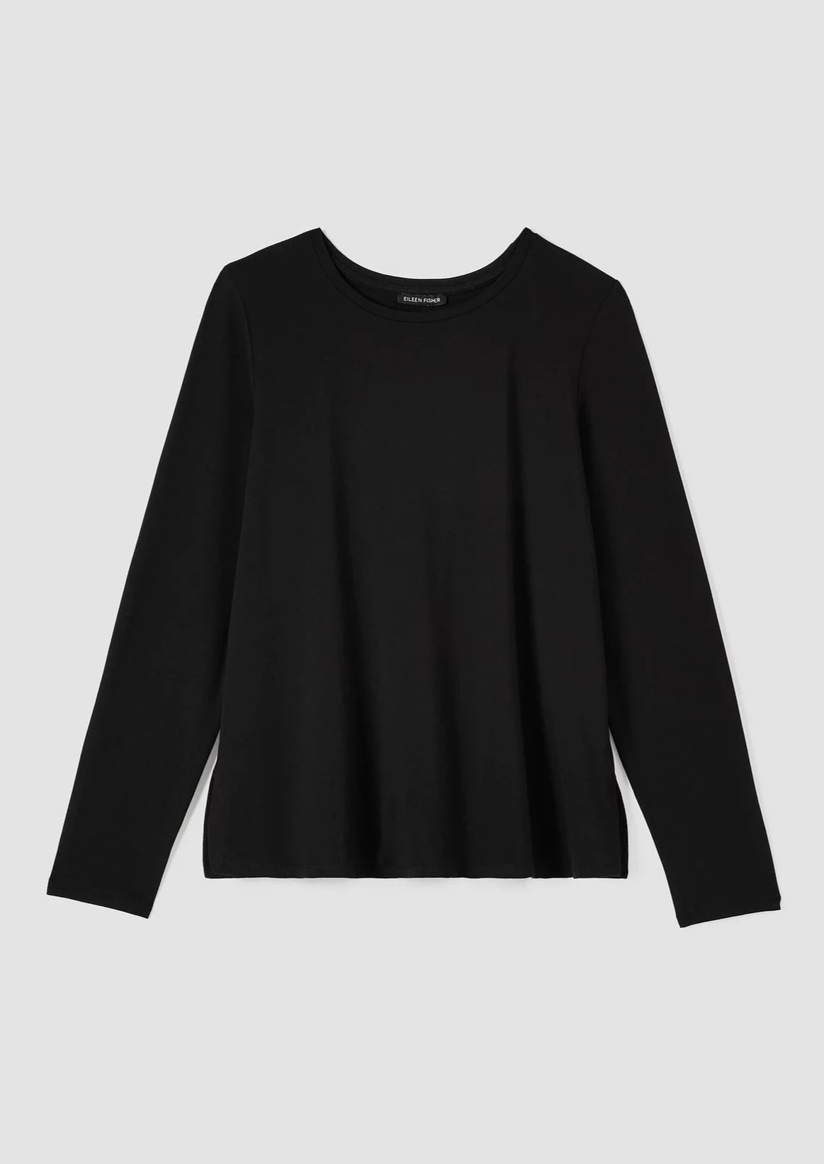 Eileen Fisher - Stretch Jersey Knit Crew Neck Top