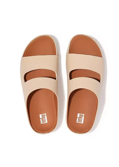 FitFlop - Shuv Two-Bar Leather Slides